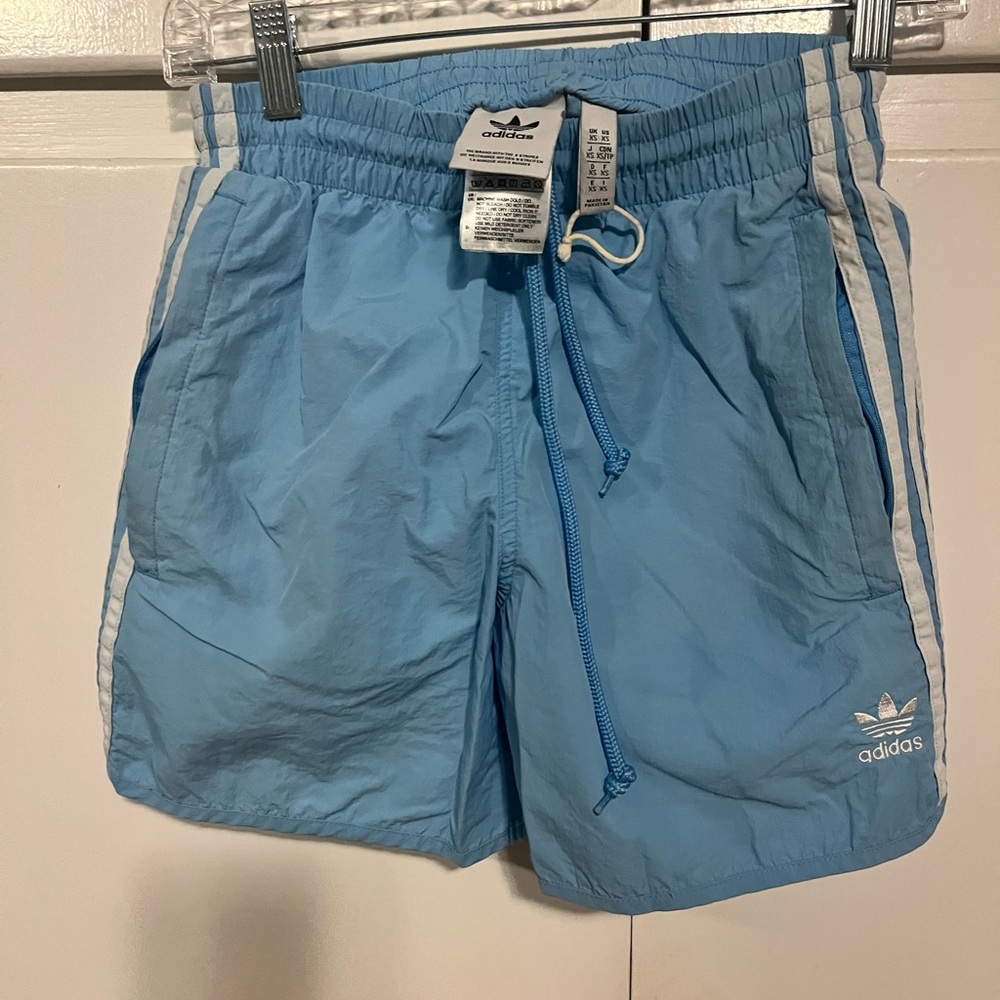 adidas Light Blue Athletic Shorts